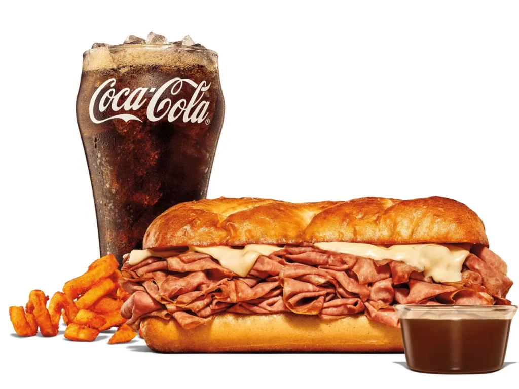 classic french dip swiss meal