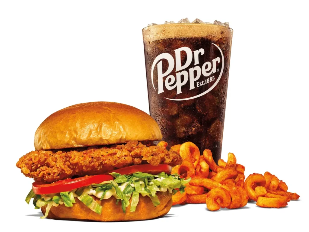 crispy chicken sandwich meal