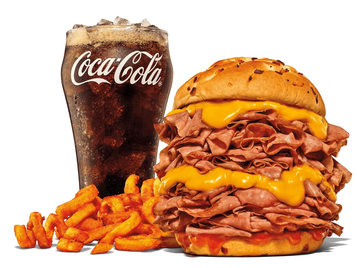 half pound beef n cheddar meal