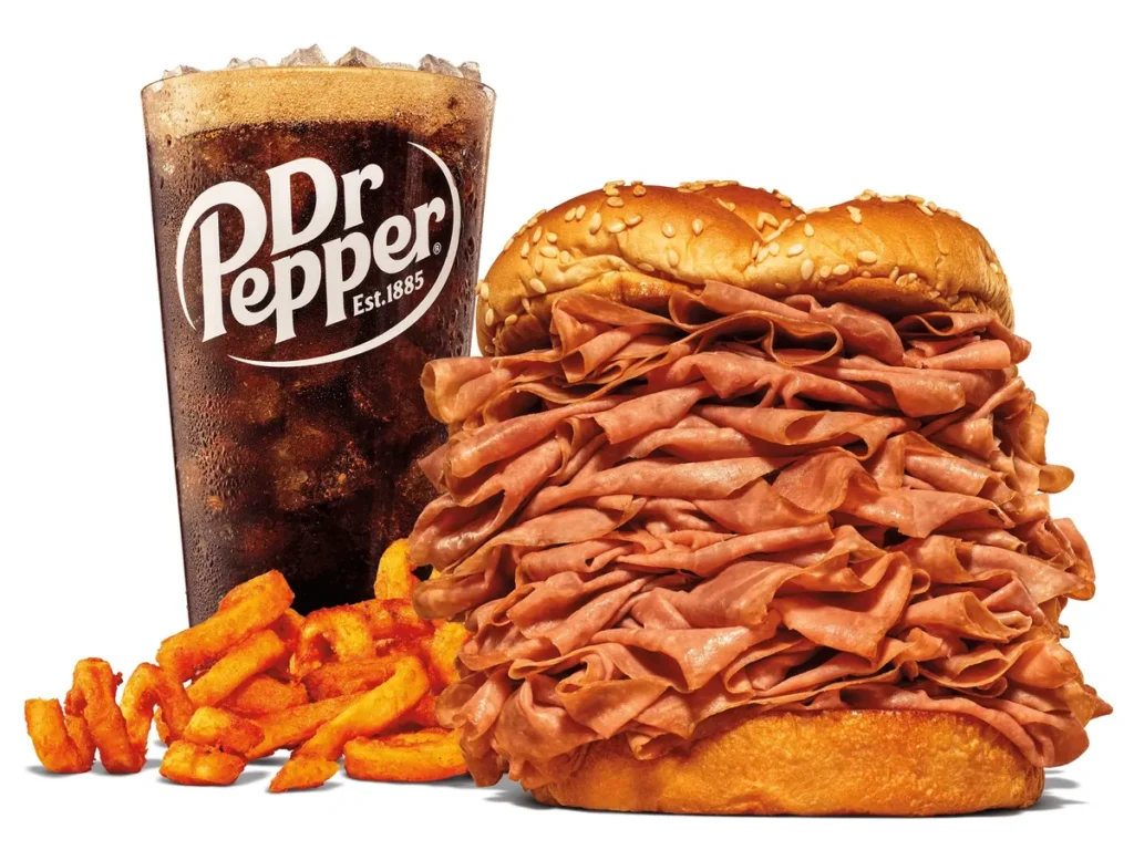half pound roast beef meal