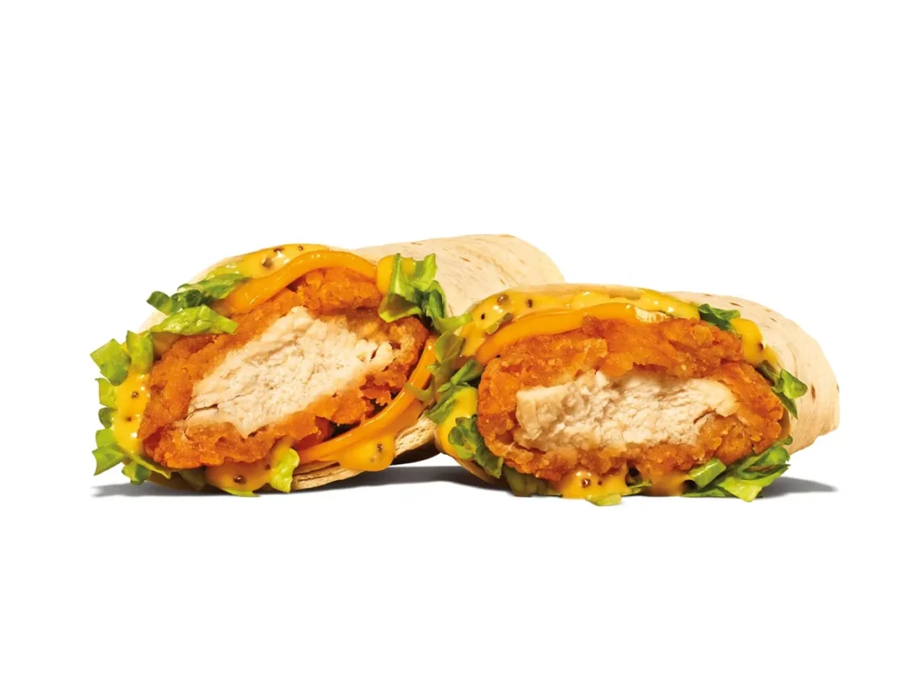honey mustard chicken wrap